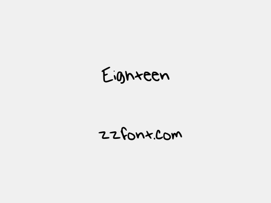 Eighteen