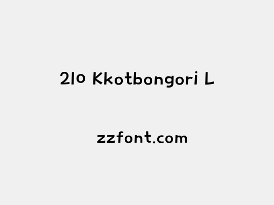 210 Kkotbongori L