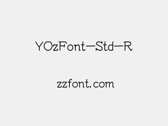YOzFont-Std-R