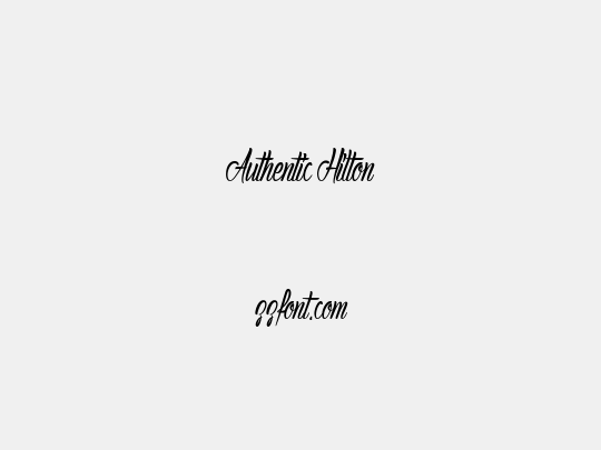 Authentic Hilton