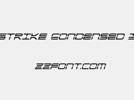 QuickStrike Condensed Italic