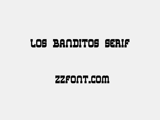 Los Banditos Serif