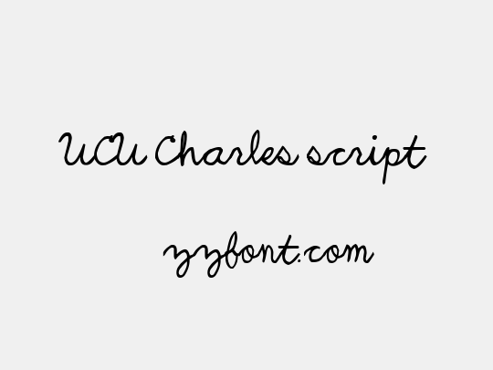 UCU Charles script