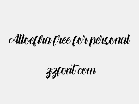 Alloefira free for personal