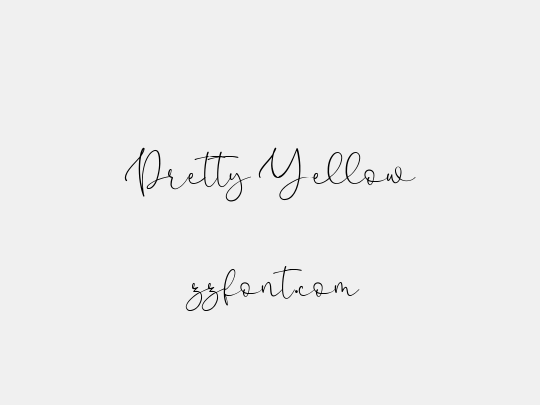 Pretty Yellow