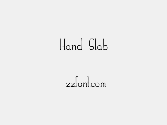 Hand Slab
