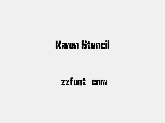 Karen Stencil