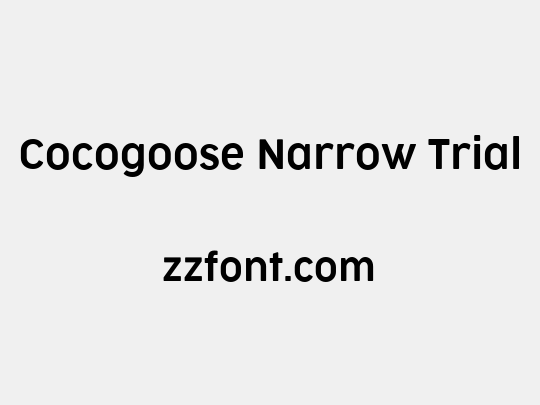 Cocogoose Narrow Trial