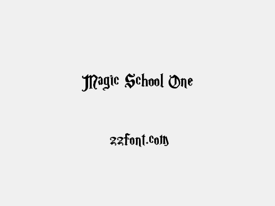 Magic School One