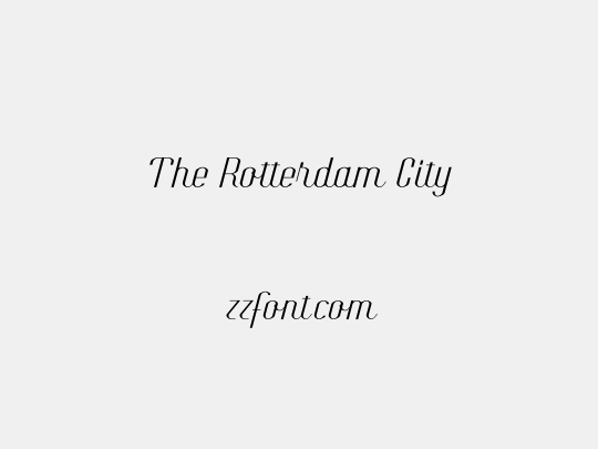 The Rotterdam City
