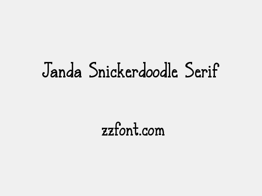 Janda Snickerdoodle Serif