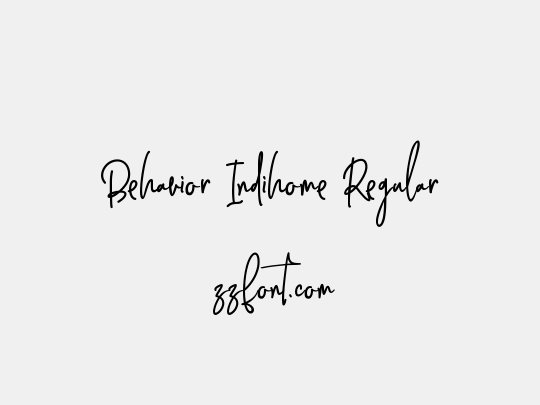 Behavior Indihome Regular