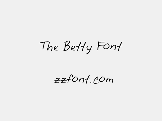 The Betty Font