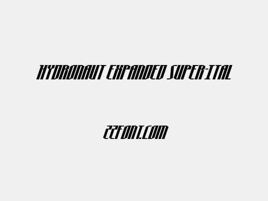 Hydronaut Expanded Super-Ital