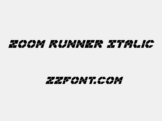 Zoom Runner Italic