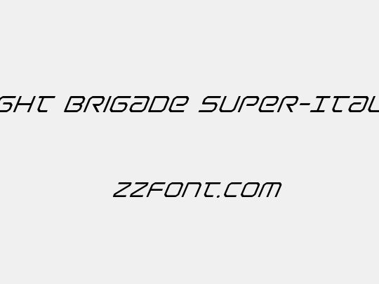 Light Brigade Super-Italic