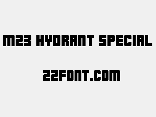 M23_HYDRANT SPECIAL