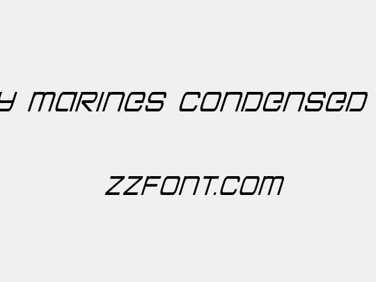 Colony Marines Condensed Italic