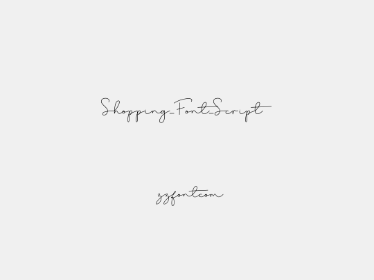 Shopping_Font_Script