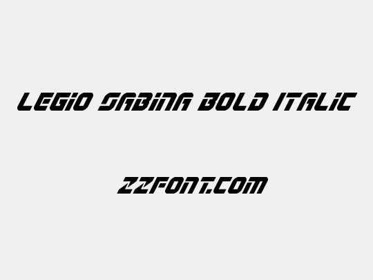 Legio Sabina Bold Italic