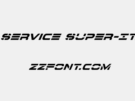 7th Service Super-Italic