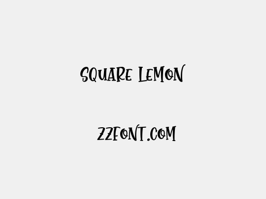 SQUARE LEMON