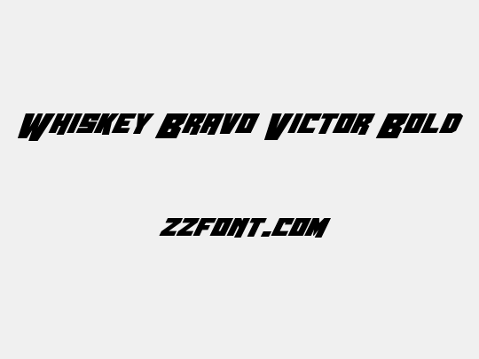 Whiskey Bravo Victor Bold