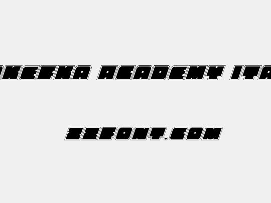Anakefka Academy Italic
