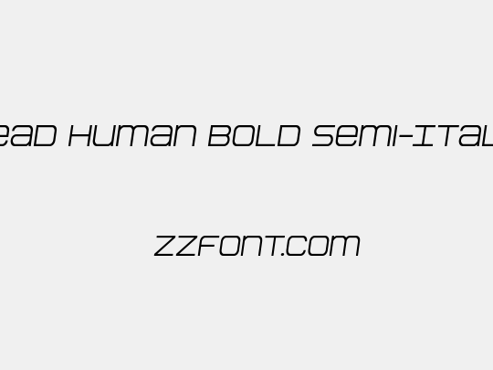 Head Human Bold Semi-Italic