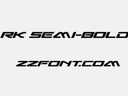 Sabre Shark Semi-Bold Expanded