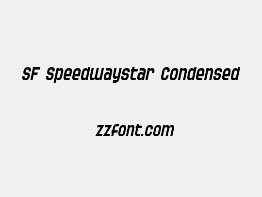 SF Speedwaystar Condensed