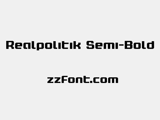 Realpolitik Semi-Bold