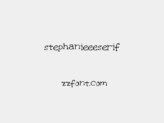 stephanieeeserif
