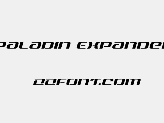 Range Paladin Expanded Italic