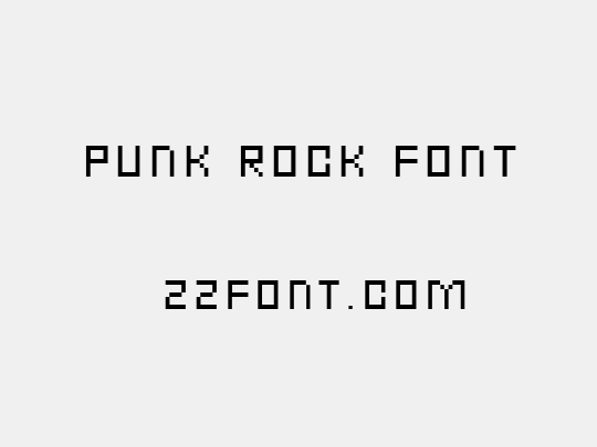 Punk Rock Font