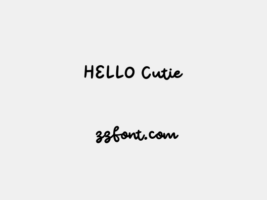 HELLO Cutie