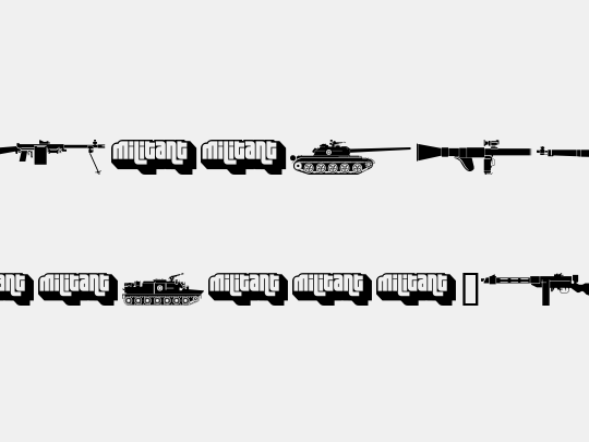 Military dingbats (demo)