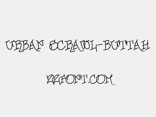 Urban Scrawl-Buttah