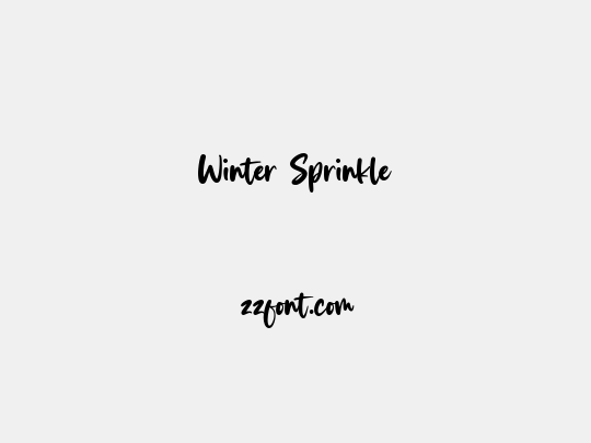 Winter Sprinkle