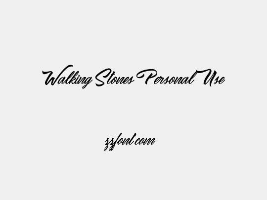 Walking Stones Personal Use