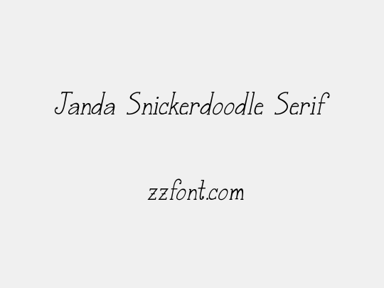 Janda Snickerdoodle Serif