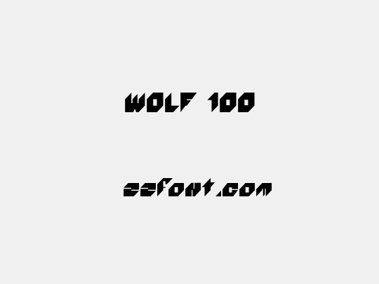 WOLF 100
