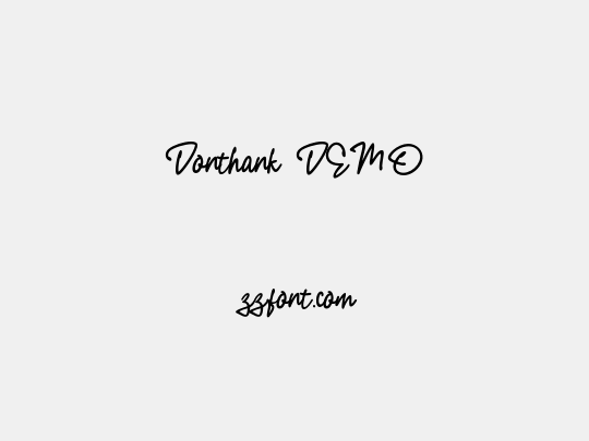 Donthank DEMO