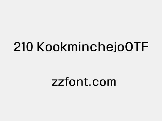 210 KookminchejoOTF