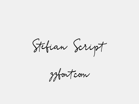 Stefian Script