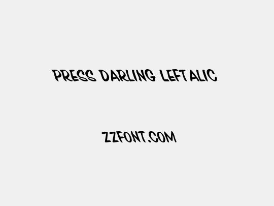 Press Darling Leftalic