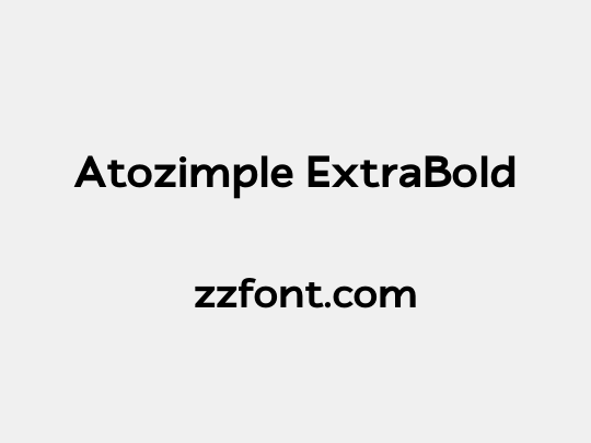 Atozimple ExtraBold