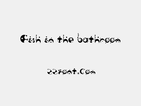 Fish in the bathroom