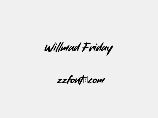 Willmad Friday