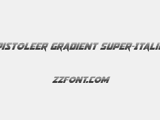 Pistoleer Gradient Super-Italic